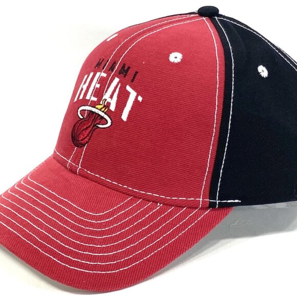 Miami Heat 2014 Adjustable Red & Black NOS Cotton Logo Cap - Picture 1 of 7